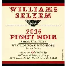 Williams Selyem Westside Road Vintages Pinot Noir