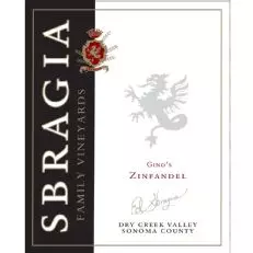 Zinfandel de la vallée du ruisseau sec de Sbragia Gino's