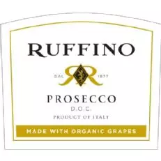 Prosecco Ruffino à base de Raisins Biologiques