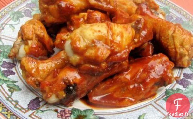 Ailes de Poulet Avec Sauce BBQ pour la Mijoteuse!