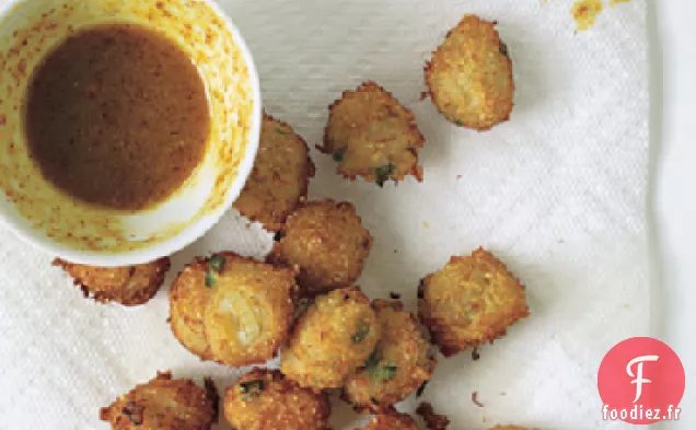 Chiots au Crabe avec Sauce au Miel et à la Moutarde au Curry