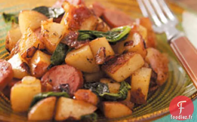 Poêle Kielbasa aux Pommes de Terre