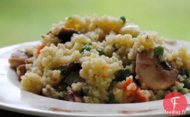 Couscous au Citron aux Petits Pois et Carottes
