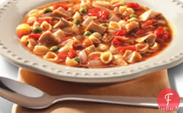 Minestrone au Poulet Rôti