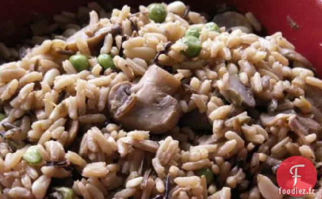 Pilaf De Riz Sauvage Cuit Au Four Aux Champignons