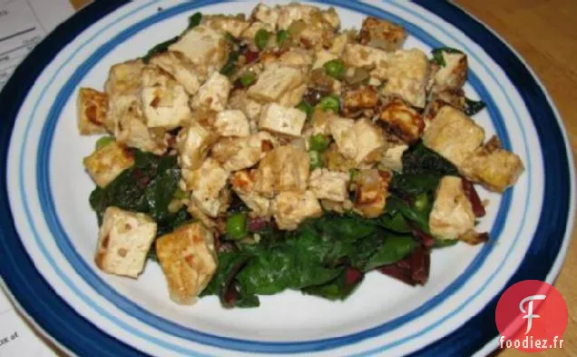 Légumes Verts Tibétains Au Tofu (Tofu Tse)