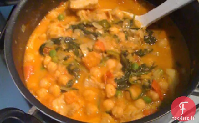 Curry de Pois Chiches et Légumes