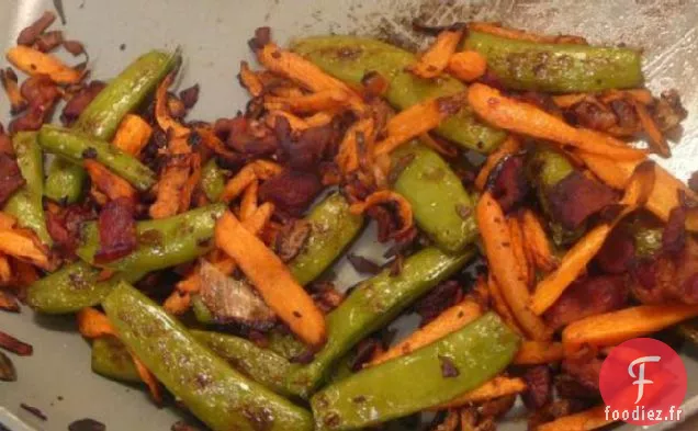 Petits Pois Grillés Aux Échalotes