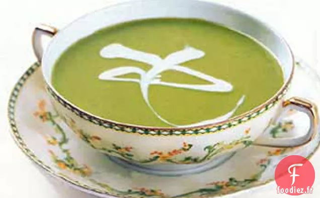 Soupe de Pois à la Crème Fraîche