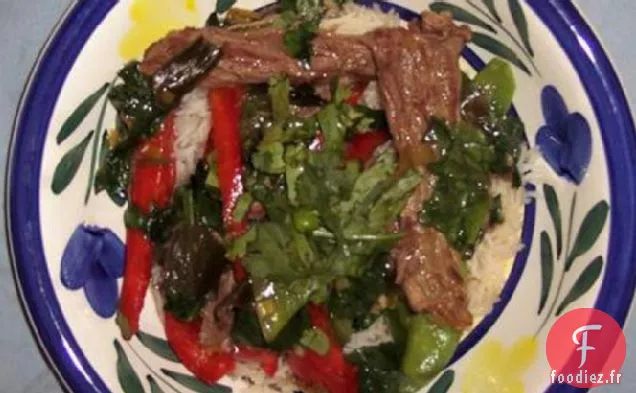 Lanières de Bœuf au Gingembre