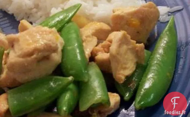 Pois Chiches à la Dinde et au Sucre dans une sauce à la Moutarde à l'Orange