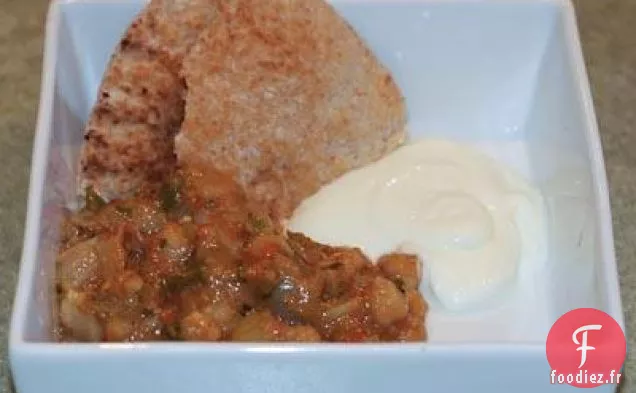 Khatte Chole Indien (Pois Chiches Aigres-Chauds)
