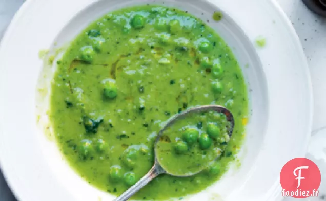 Recette De Soupe Aux Pois En Purée À La Menthe