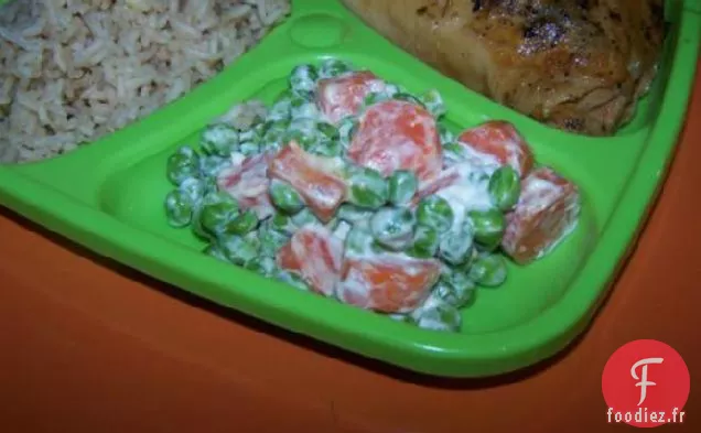 Carottes et Petits Pois Crémeux Plus Légers