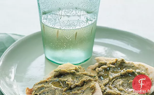 Tartinade de Pois Chiches, Menthe et Persil