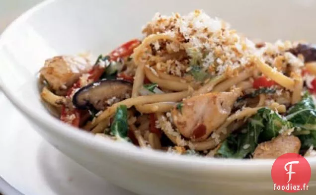 Nouilles au Poulet au Sésame Cuites au Four