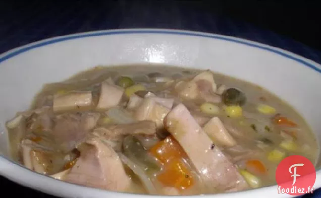 Soupe à la Dinde à la Mijoteuse Crémeuse