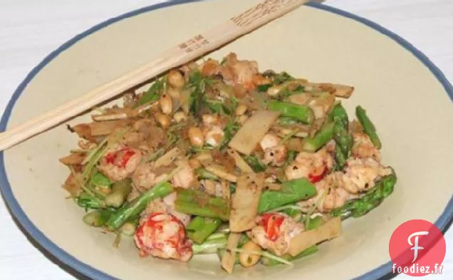 Homard et Asperges Sauce Au Beurre Citron