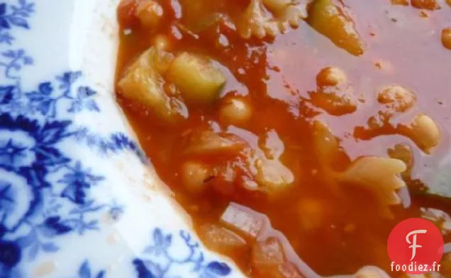 Soupe de Pois Chiches et Pâtes