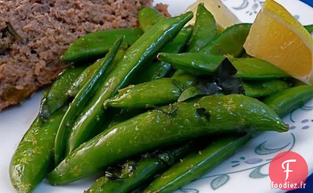 Petits Pois Sucrés Au Basilic et au Citron