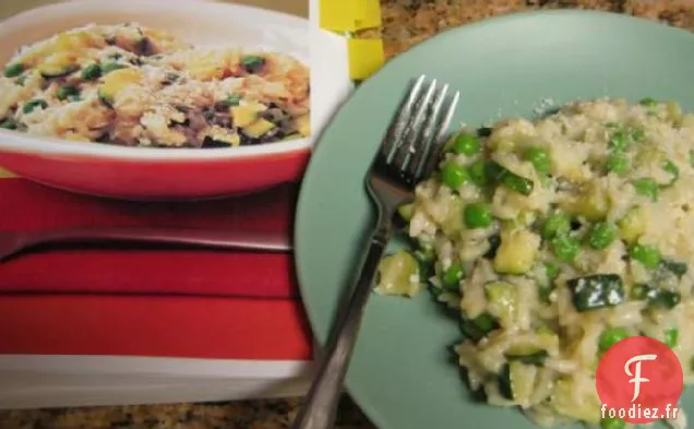 Risotto Printanier aux Petits Pois et Courgettes