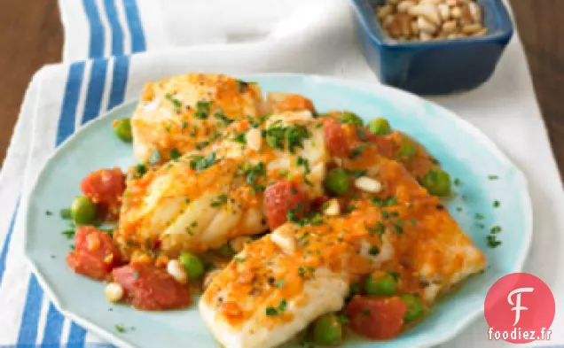 Poisson à la Sauce aux Noix de Pin