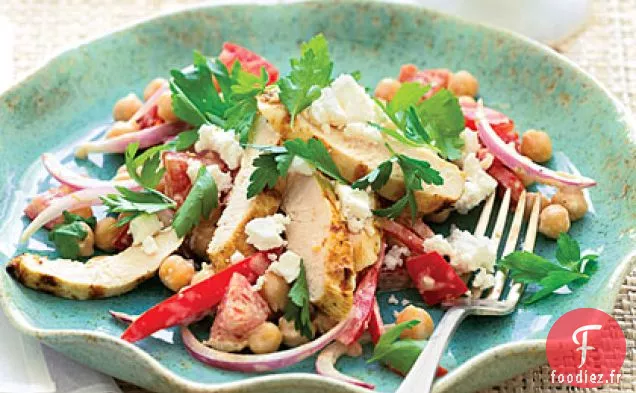 Salade Grecque de Poulet Grillé
