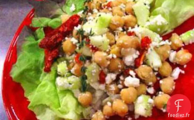 Haricots Garbanzo du Wisconsin et Fromage Feta