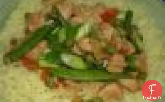 Poulet Aux Pois Chiches et Riz au Safran