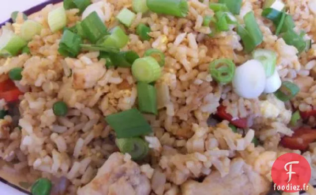 Riz Frit au Poulet au Gingembre