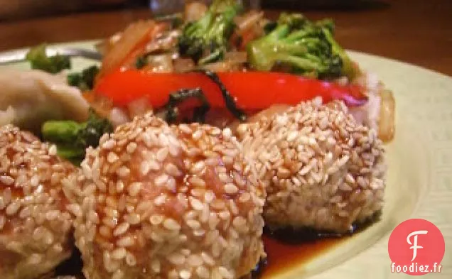 Boulettes de Dinde au Sésame