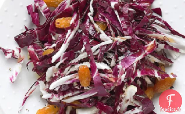 Salade de Radicchio aux Raisins Secs Dorés