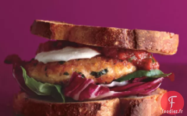 Hamburgers au Poulet Et Au Parmesan