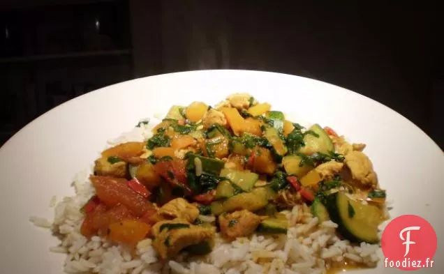 Poulet à l'Ail Braisé et Épinards