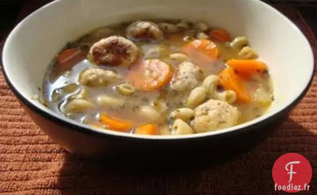 Soupe de Boulettes de Viande à la Dinde Italienne