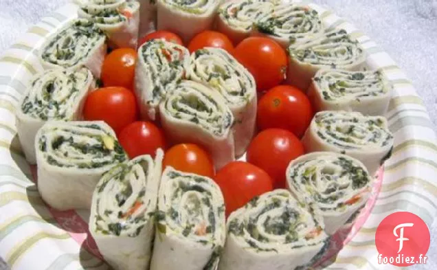 Trempette aux épinards dans un Pain d'épis