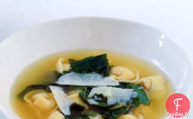 Tortellini En Bouillon avec Bettes à Carde et Pecorino