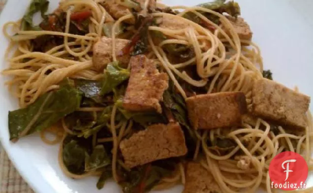 Bettes à Carde et Tofu Cuit au Four
