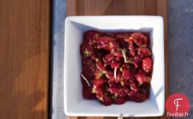 Boulettes de Dinde à la Sauge et aux Canneberges