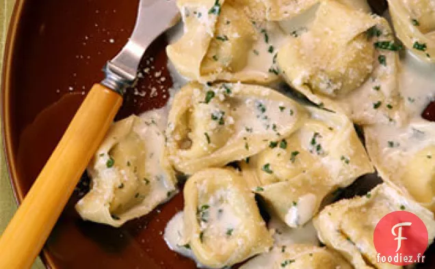 Tortellonis à la Bette à Carde à la Ricotta et Sauce Gorgonzola