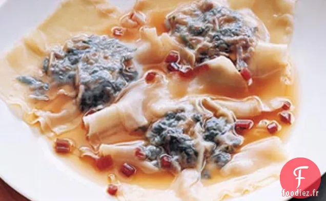 Raviolis aux Pleurotes et aux Blettes