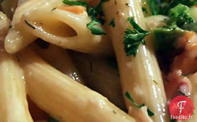 Penne à la Saucisse Épicée et à la Bette à Carde