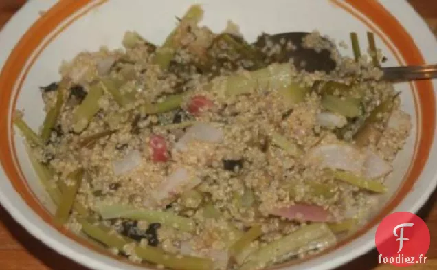 Quinoa Avec Groseille à Maquereau, Rhubarbe, Fenouil et Navet