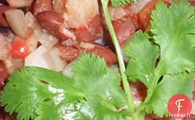 Haricots rouges à la Kashmiri avec Navets