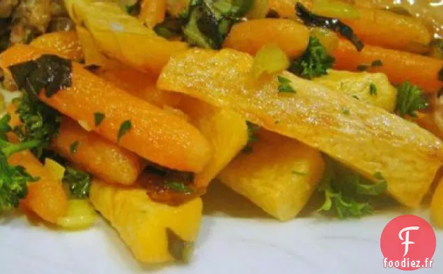 Sauté de Carottes, Poireaux et Navets
