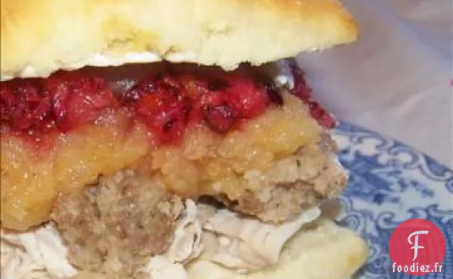 Sandwich à la Dinde Fou Mélangé à un Kilomètre de Haut