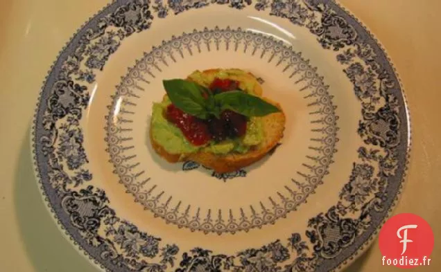 Crostini Tomate et Avocat - Chèvre
