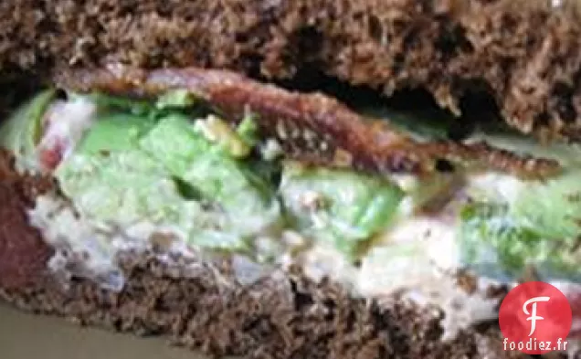 Sandwichs au Fromage au Piment Épicé à l'Avocat et au Bacon