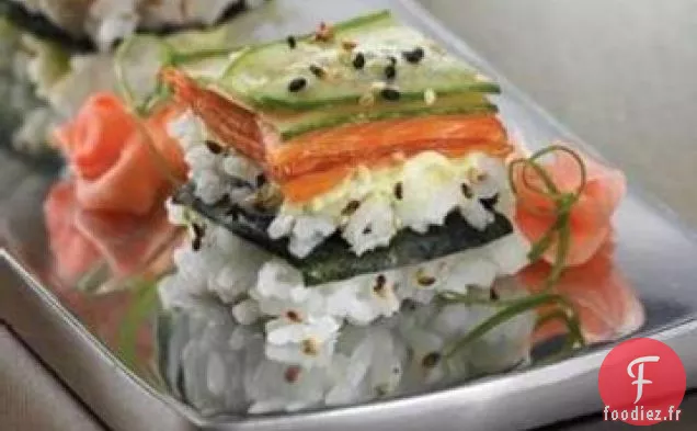 Carrés de Sushi Californiens Sensationnels