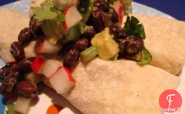 Trempette aux Haricots Noirs à l'Avocat